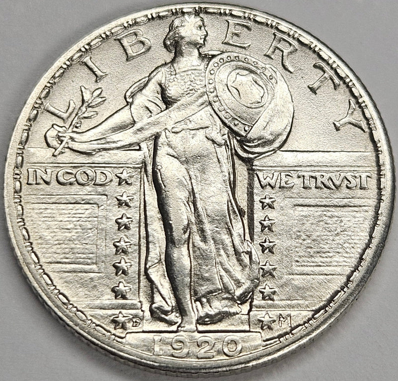 1920-D Standing Liberty Quarter Choice Brilliant Uncirculated