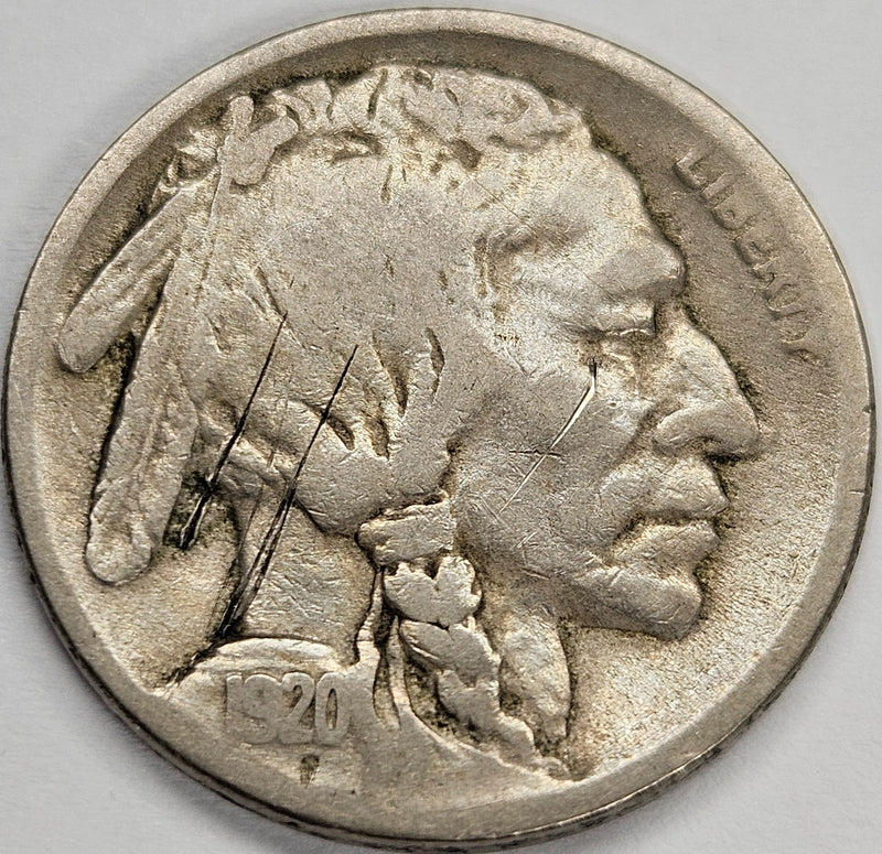 1920-S Buffalo Nickel . . . . VG obverse scratches