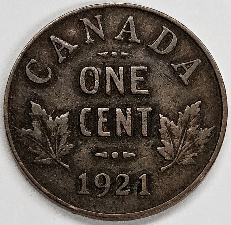 1921 Canadian Cent Extremely Fine