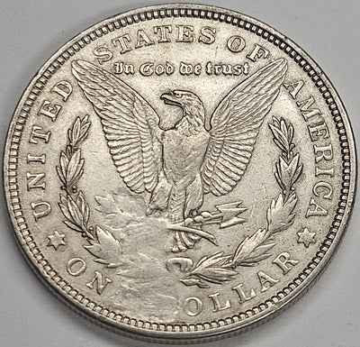 1921 Morgan Dollar . . . . XF/AU large strike thru