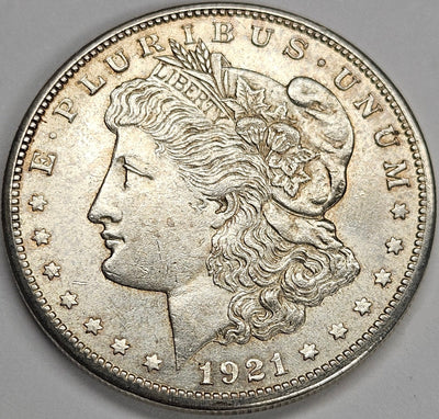 1921-S Morgan Dollar Choice About Uncirculated
