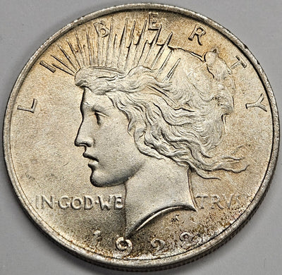 1922 Peace Dollar Choice BU+