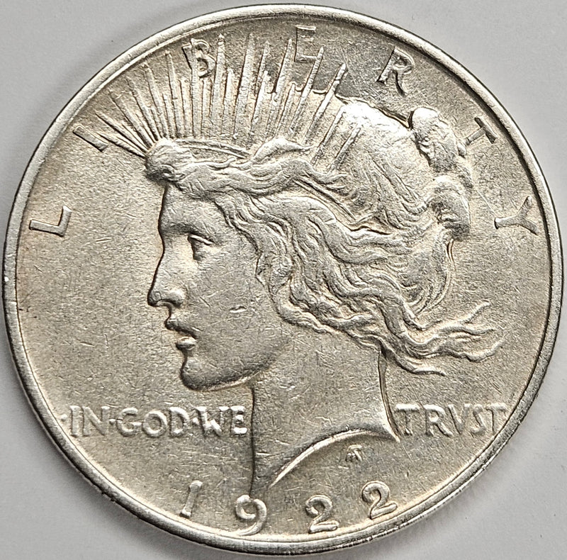 1922-D Peace Dollar . . . . About Uncirculated
