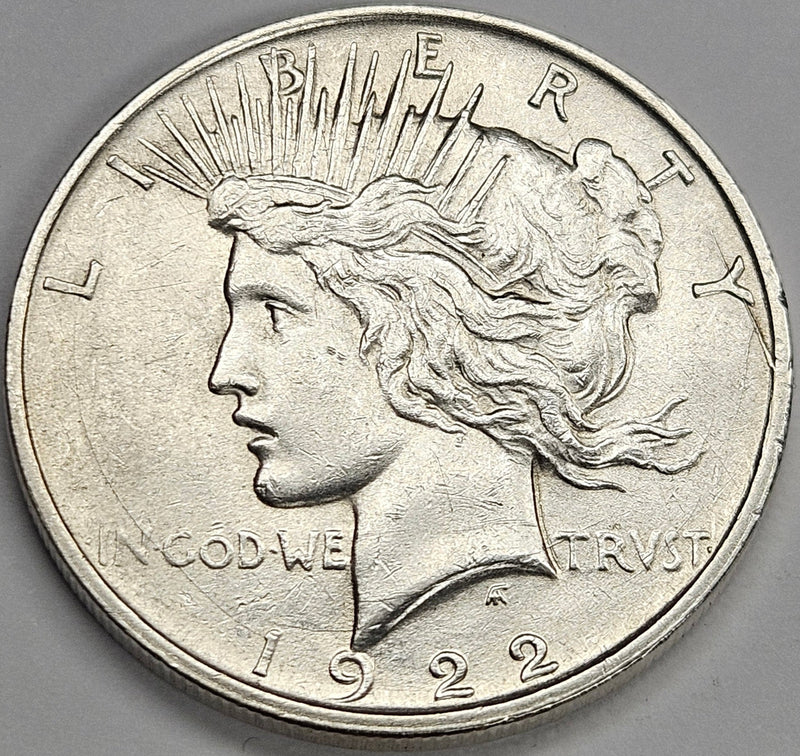 1922-D Peace Dollar Choice About Uncirculated