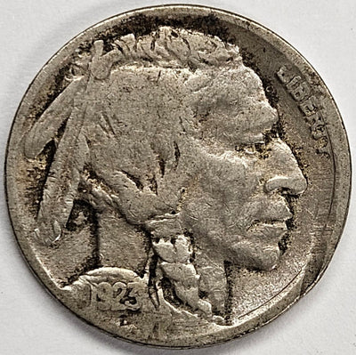 1923 Buffalo Nickel Fine rim bumps