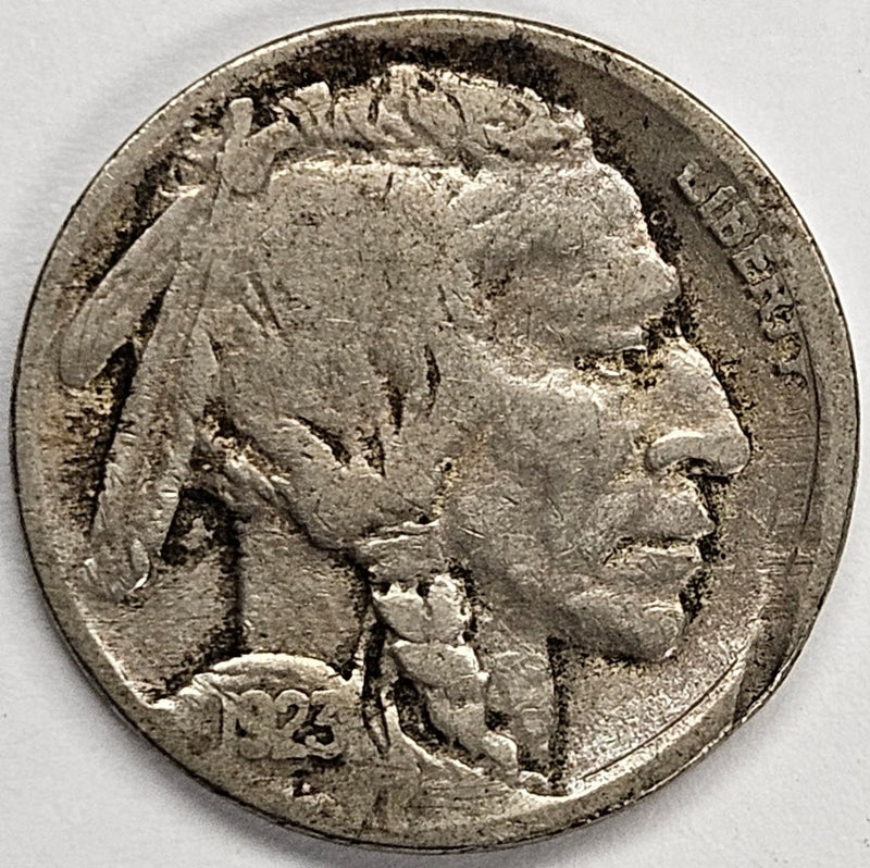 1923 Buffalo Nickel Fine rim bumps
