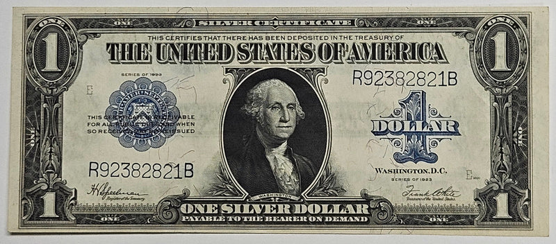 $1.00 1923 Silver Certificate Fr. 237 . . . . Choice Crisp Uncirculated