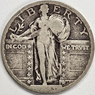 1923 Standing Liberty Quarter Fine weak date