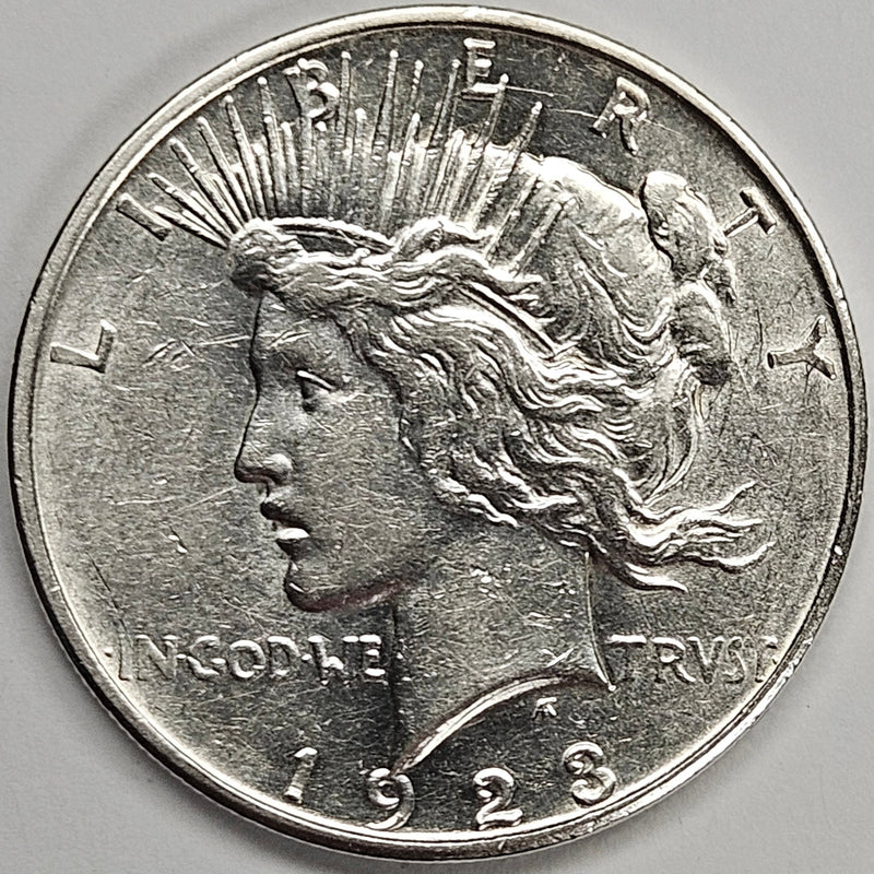 1923-D Peace Dollar Choice About Uncirculated
