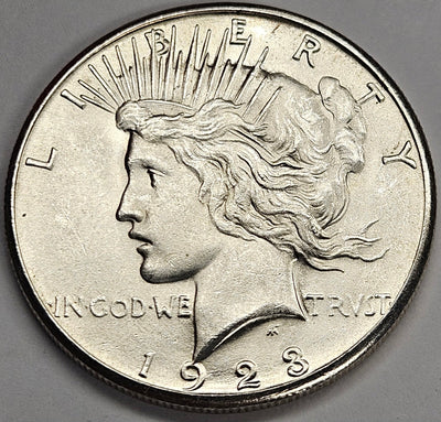 1923-S Peace Dollar Choice Brilliant Uncirculated