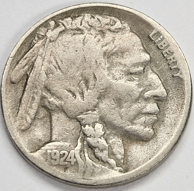 1924-S Buffalo Nickel VF/XF