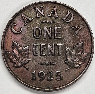 1925 Canadian Cent Extremely Fine