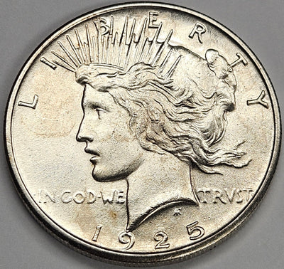 1925-S Peace Dollar Select BU +