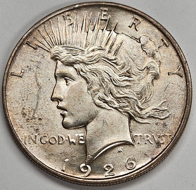 1926-D Peace Dollar Choice BU+