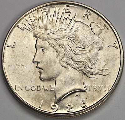 1926-S Peace Dollar Select BU+