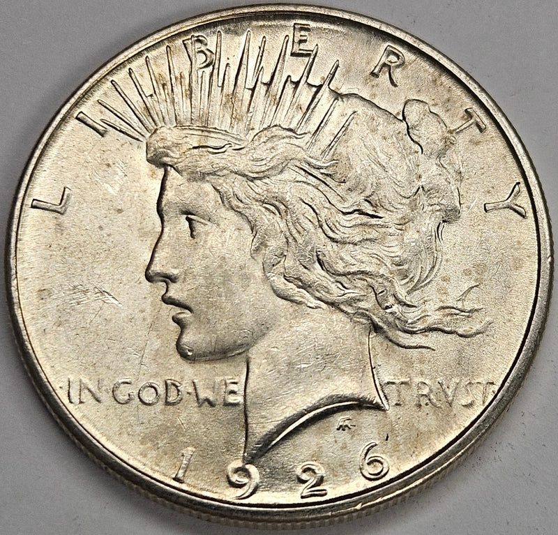 1926-S Peace Dollar Select BU+