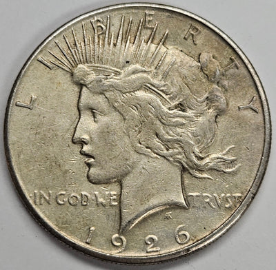 1926-S Peace Dollar VF/XF