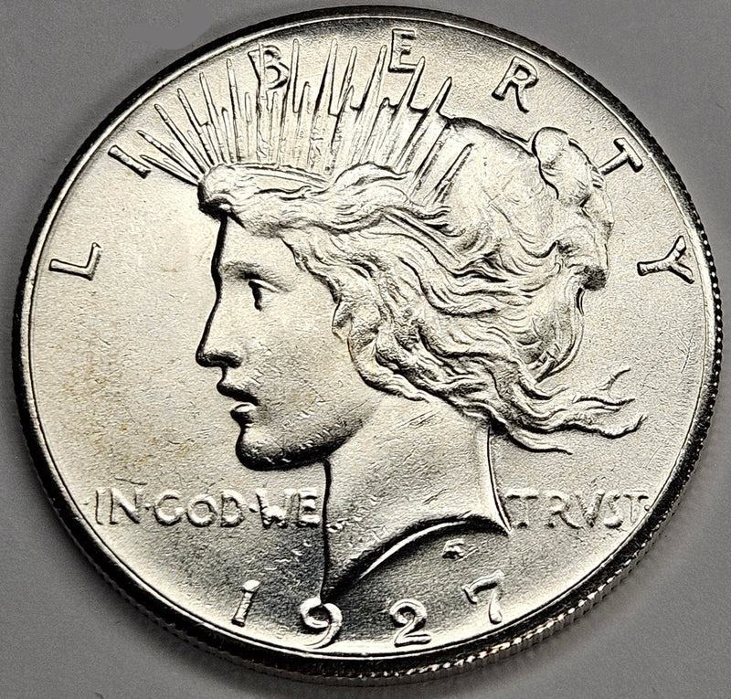 1927 Peace Dollar Choice BU+