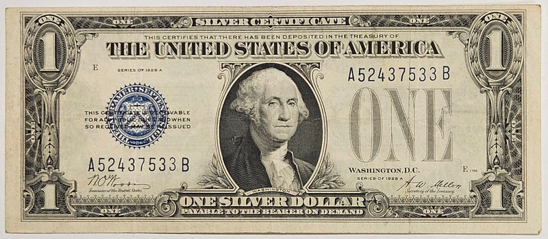 $1.00 1928 A Silver Certificate . . . . Very Fine
