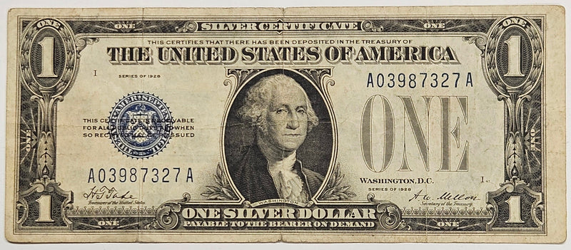$1.00 1928 Silver Certificate . . . . Very Fine