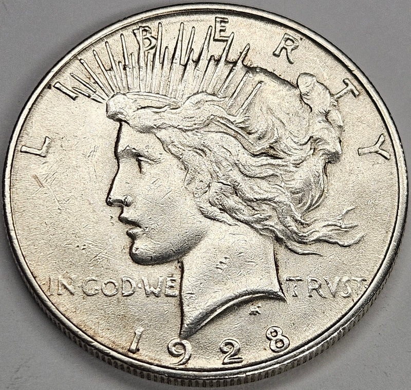 1928-S Peace Dollar . . . . About Uncirculated