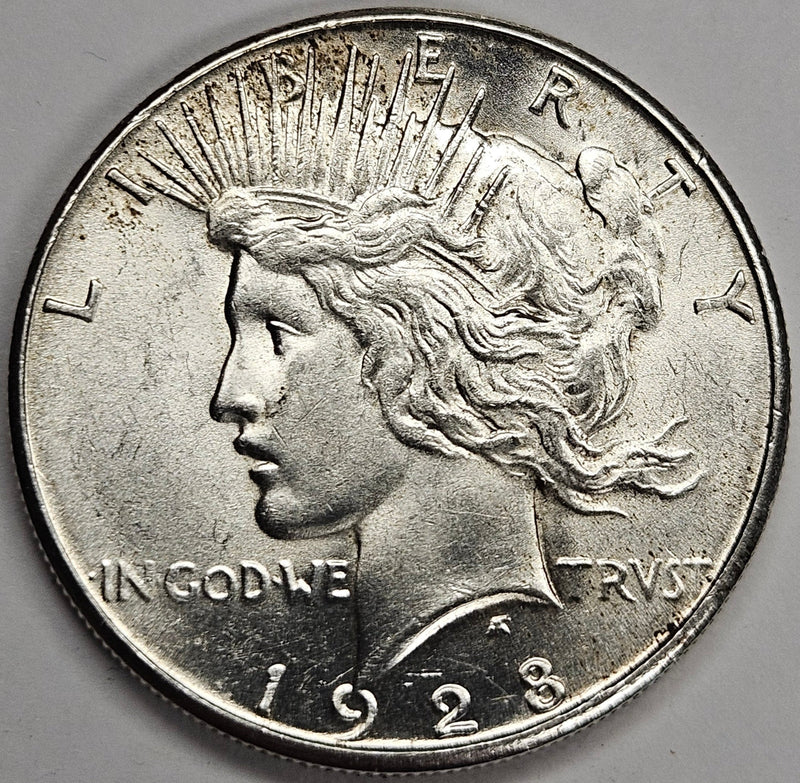 1928-S Peace Dollar Select BU+