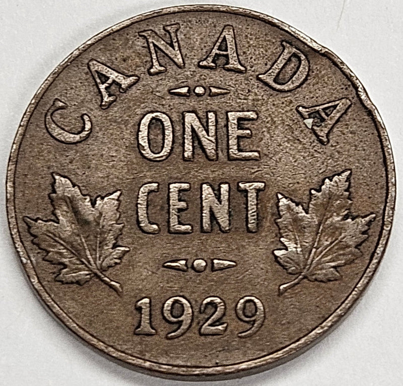 1929 Canadian Cent Extremely Fine