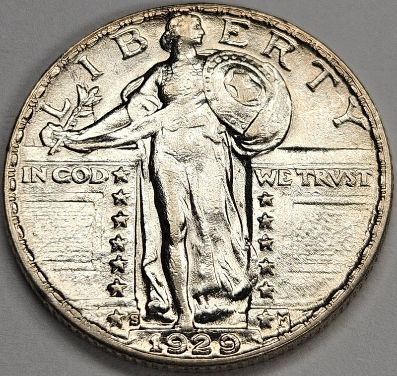 1929-S Standing Liberty Quarter . . . . Choice Brilliant Uncirculated