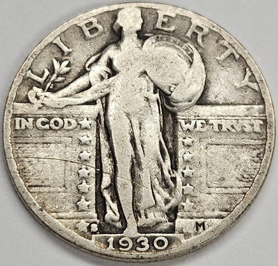 1930-S Standing Liberty Quarter Fine scratch