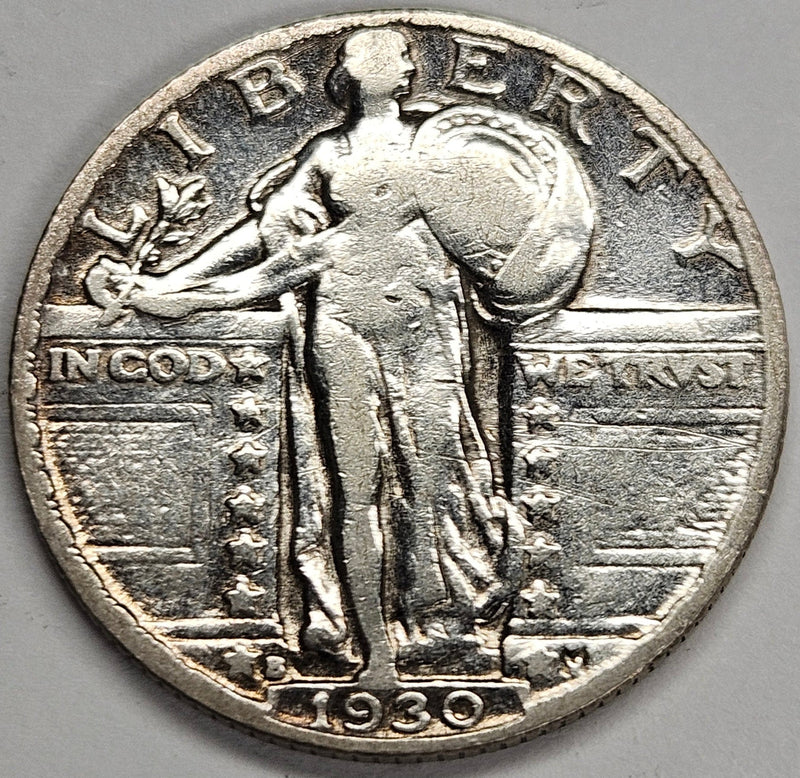 1930-S Standing Liberty Quarter VF polished