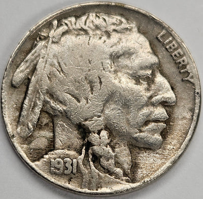 1931-S Buffalo Nickel VF/XF