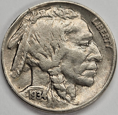 1934 Buffalo Nickel Choice About Uncirculated
