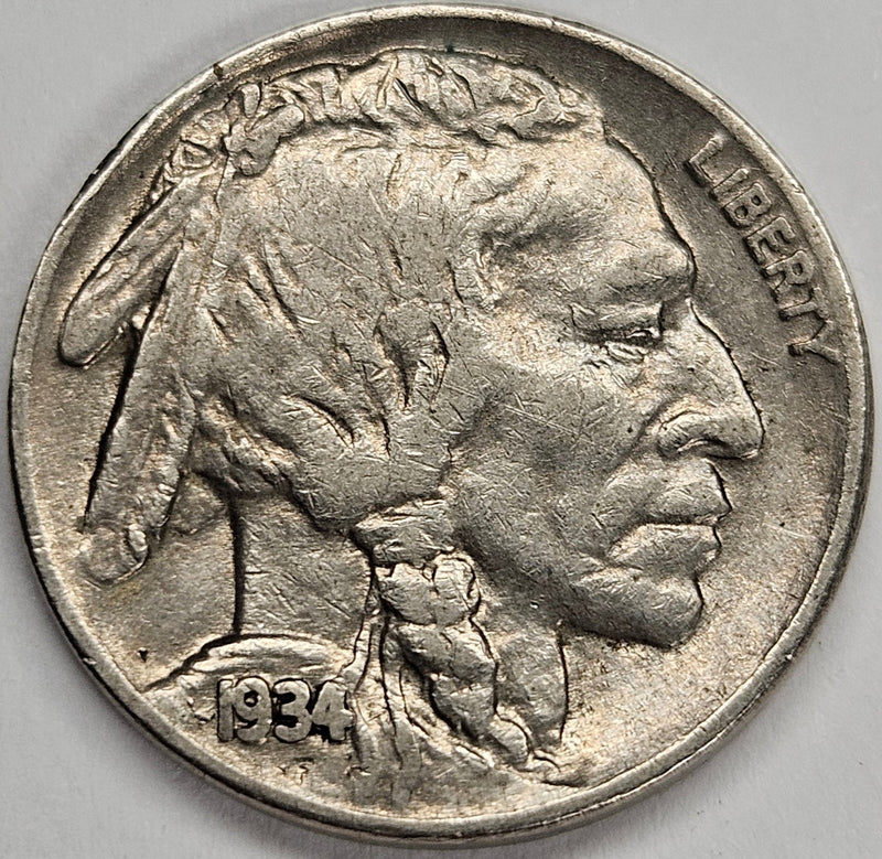 1934 Buffalo Nickel Choice About Uncirculated