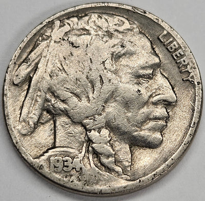 1934 Buffalo Nickel Very Fine
