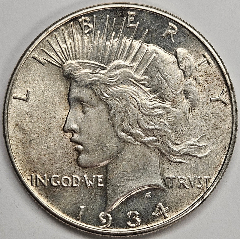 1934 Peace Dollar Choice Brilliant Uncirculated