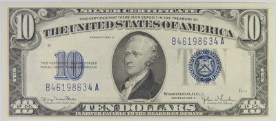 $10.00 1934 D Silver Certificate Gem Crisp Uncirculated