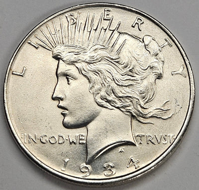 1934-D Peace Dollar Gem Brilliant Uncirculated