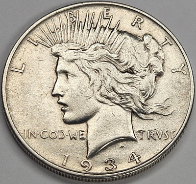1934-D Peace Dollar VF/XF