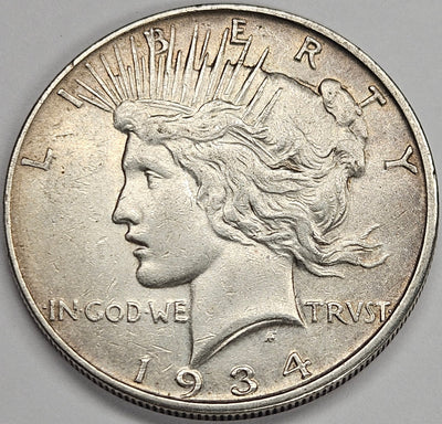 1934-D Peace Dollar Extremely Fine