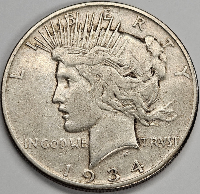 1934-S Peace Dollar . . . . Very Fine