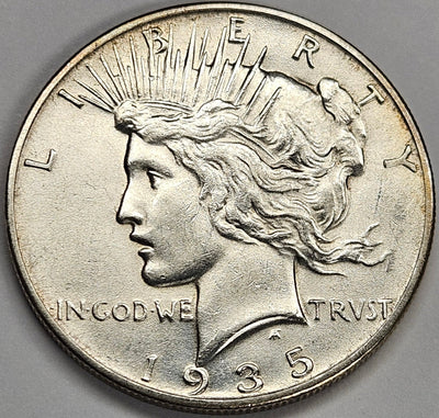 1935 Peace Dollar Select BU +