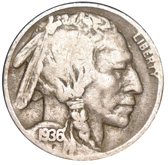 1936-D Buffalo Nickel Good