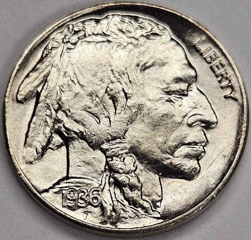 1936 Buffalo Nickel Choice BU+