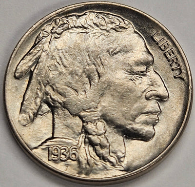 1936 Buffalo Nickel Choice Brilliant Uncirculated