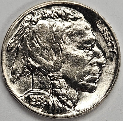 1936 Buffalo Nickel Gem Brilliant Uncirculated