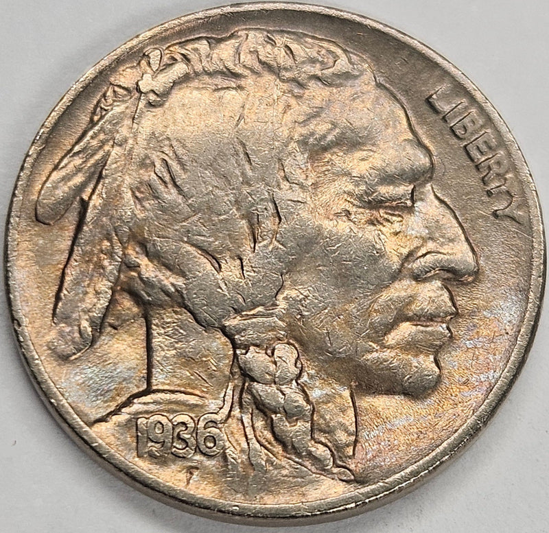 1936-D Buffalo Nickel XF/AU