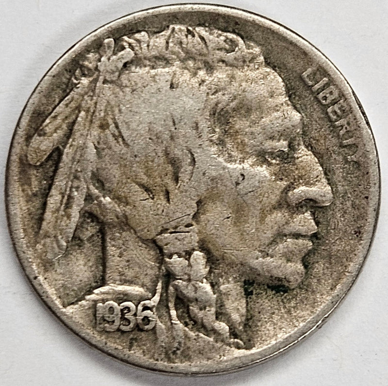 1936-D Buffalo Nickel Good