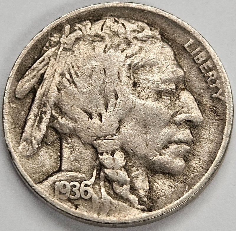 1936-D Buffalo Nickel Very Fine