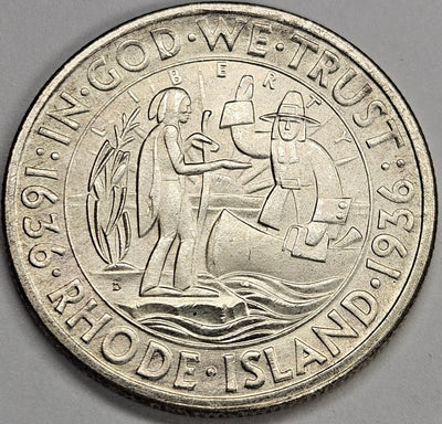 Rhode Island Half 1936-D Gem BU+