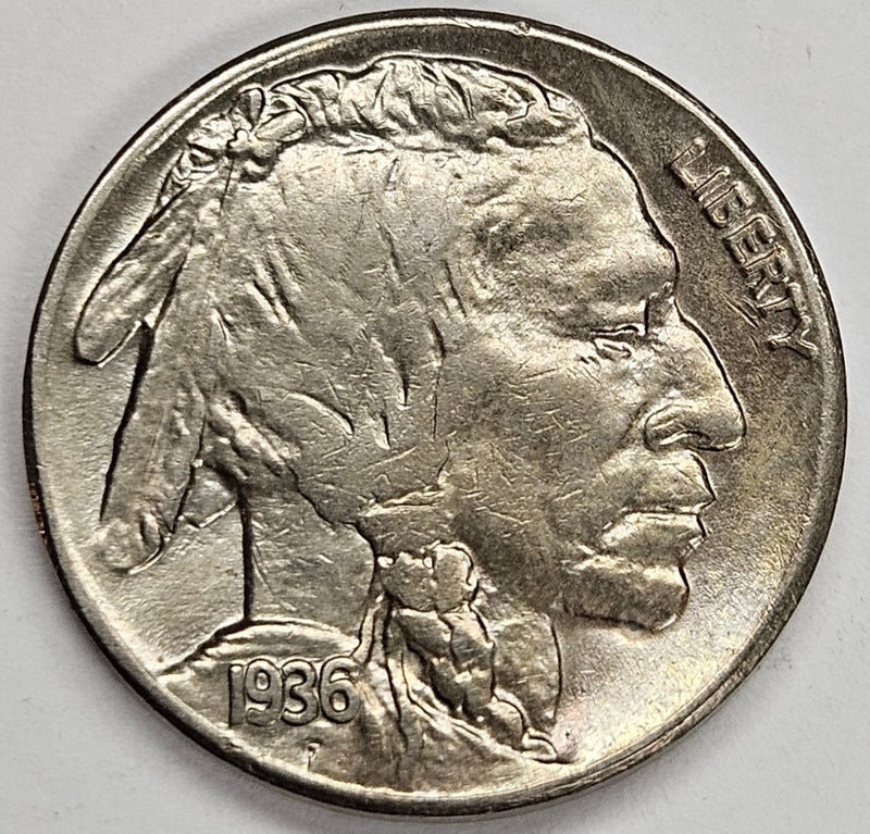 1936-S Buffalo Nickel Choice About Uncirculated